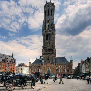 Beffroi de Bruges en Belgique